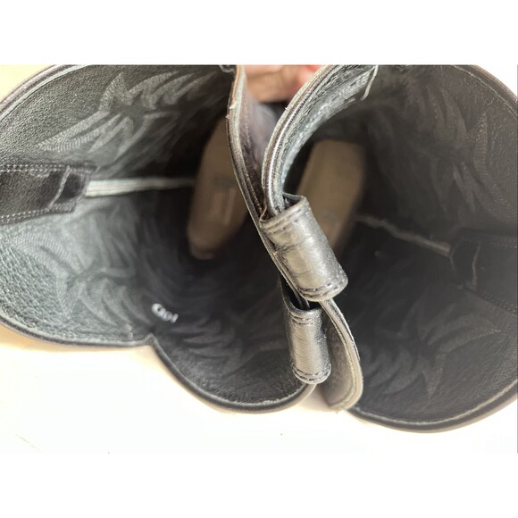 Ariat Mens Size 10 D Black Leather Cowboy Western Boots Style 34770 - Picture 12 of 13